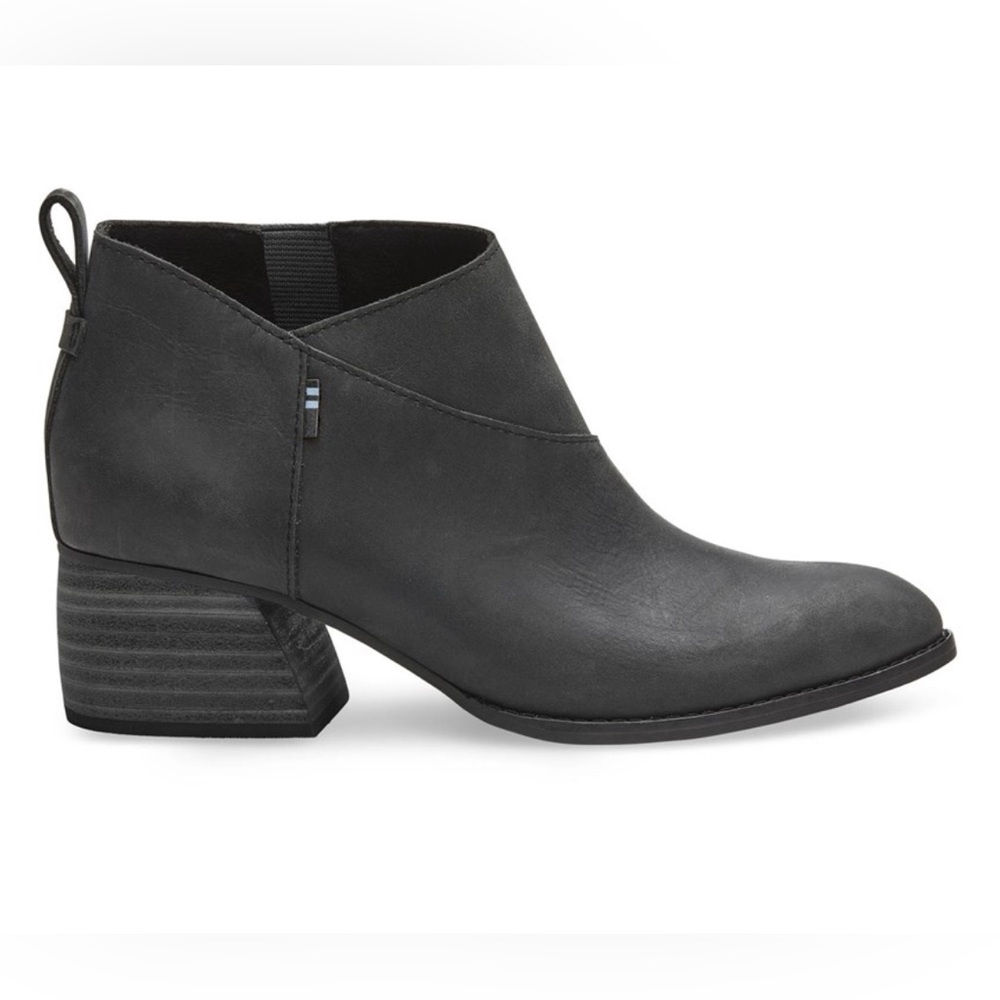 TOMS Leilani Womens Size 8.5 Boots Soft Leather Classic Bootie